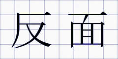 反面
