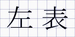 左表