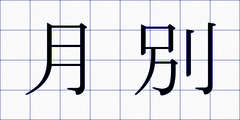 月別
