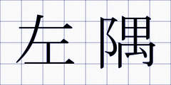 左隅
