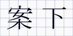 案下