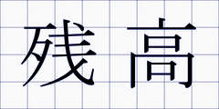 残高