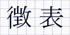 徴表