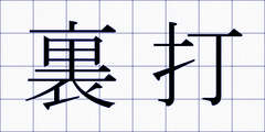 裏打