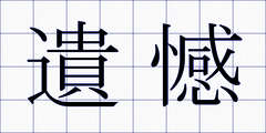 遺憾