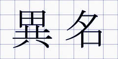 異名