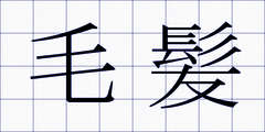 毛髪