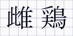 雌鶏