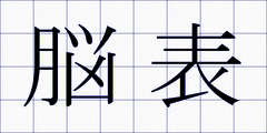 脳表