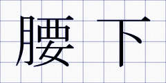 腰下