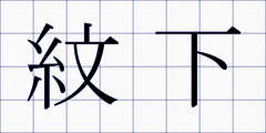 紋下