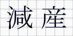 減産