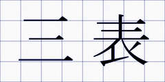 三表