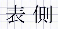 表側