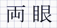 両眼