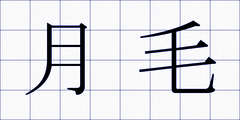 月毛