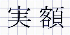 実額