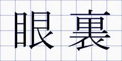 眼裏