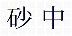 砂中