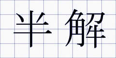 半解