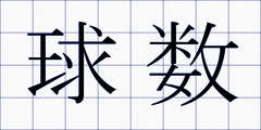 球数
