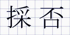 採否