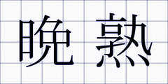 晩熟