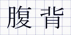 腹背