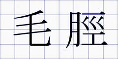 毛脛