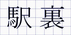 駅裏