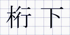 桁下