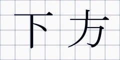 下方