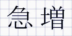 急増