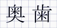 奥歯