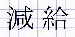 減給