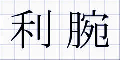 利腕