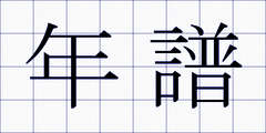 年譜