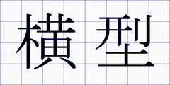 横型