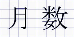 月数
