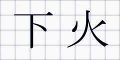 下火