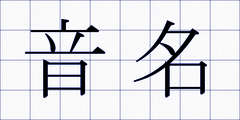 音名
